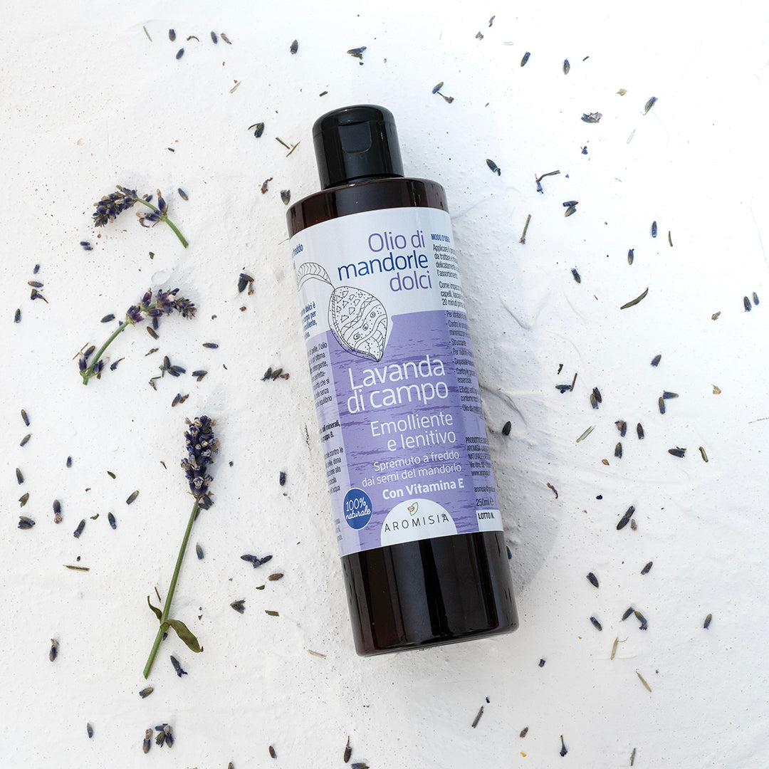 Natural Body Oil | Sweet Almond Oil with Lavender | Handmade in Italy